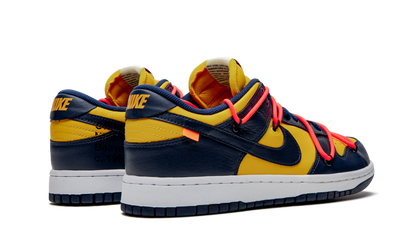 Nike Dunk Low Off White University Gold Mindnight Navy