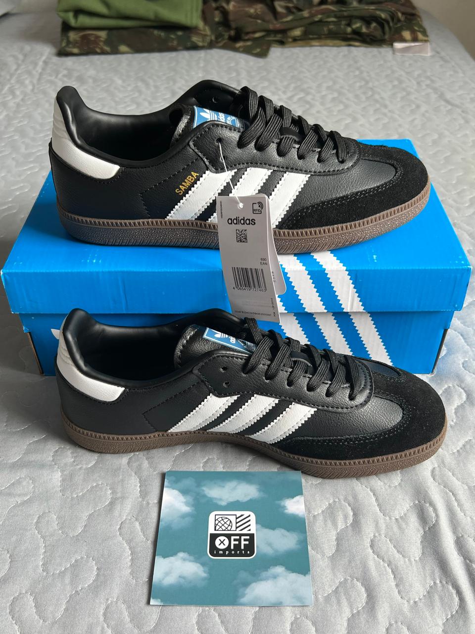Adidas Samba Black White - Pronta Entrega