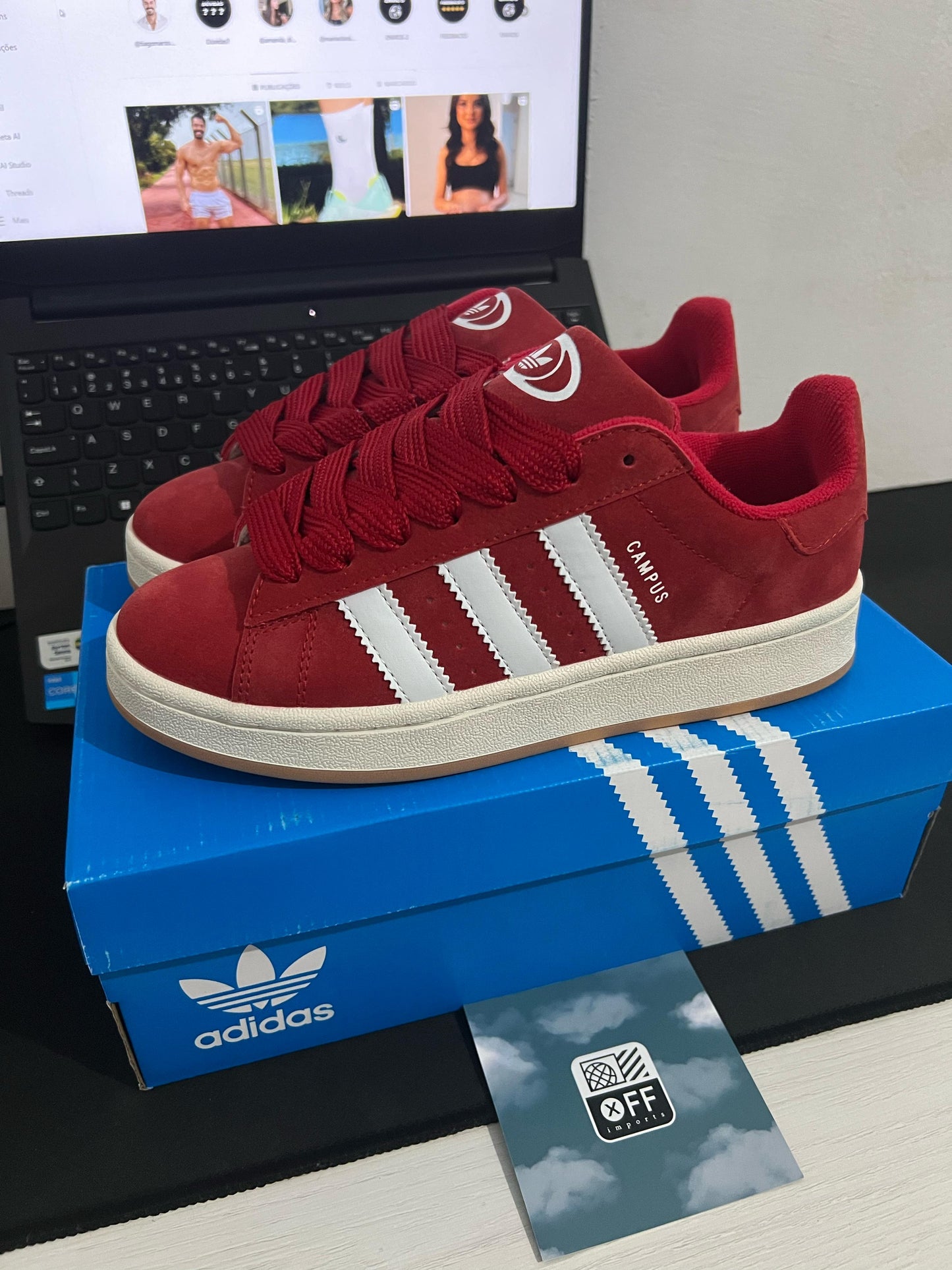 Adidas Campus 00s - Vermelho - Pronta Entrega