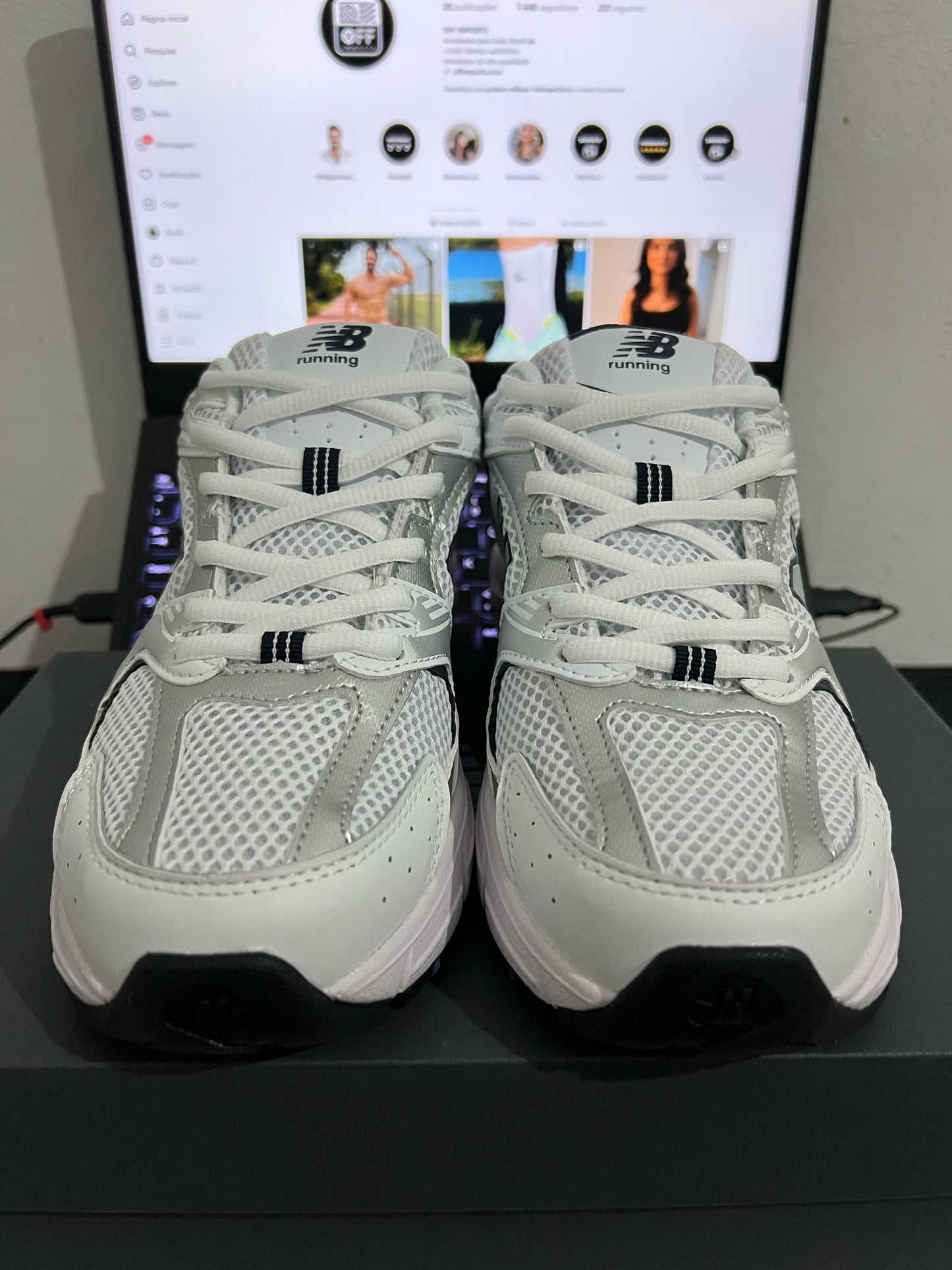 New Balance 530 White Silver Navy - Pronta Entrega