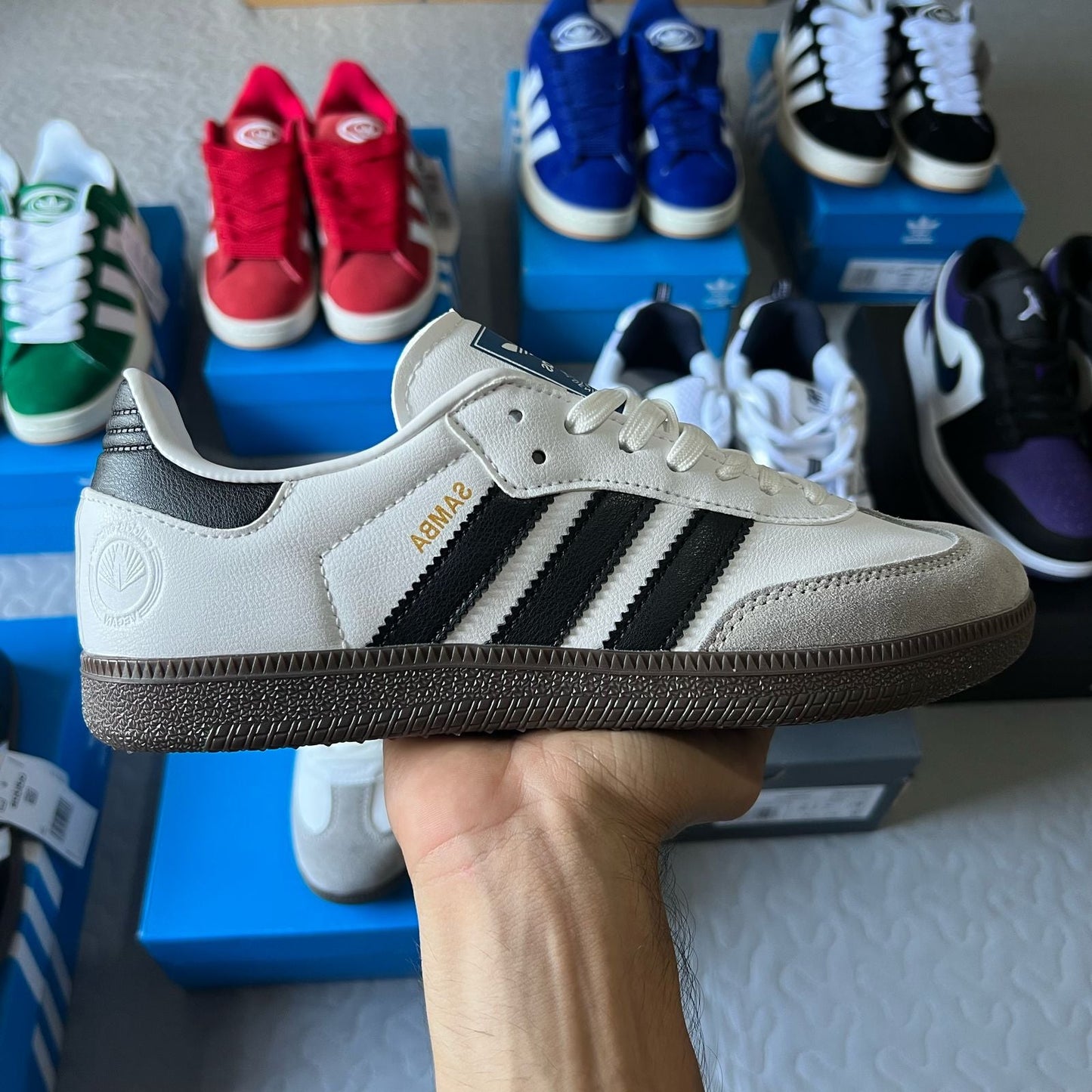 Adidas Samba Vegan branco - Pronta Entrega